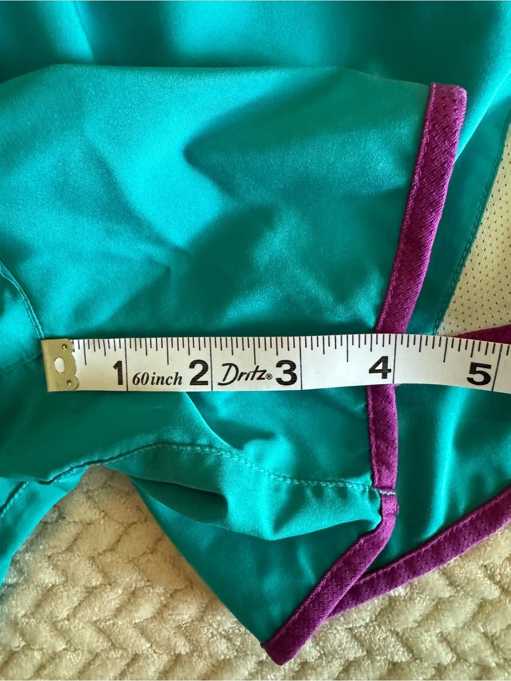Nike Girls Teal‎ Running Shorts with Purple Trim Size Large